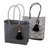 Large Mercado Bags With Tassel, Black & White